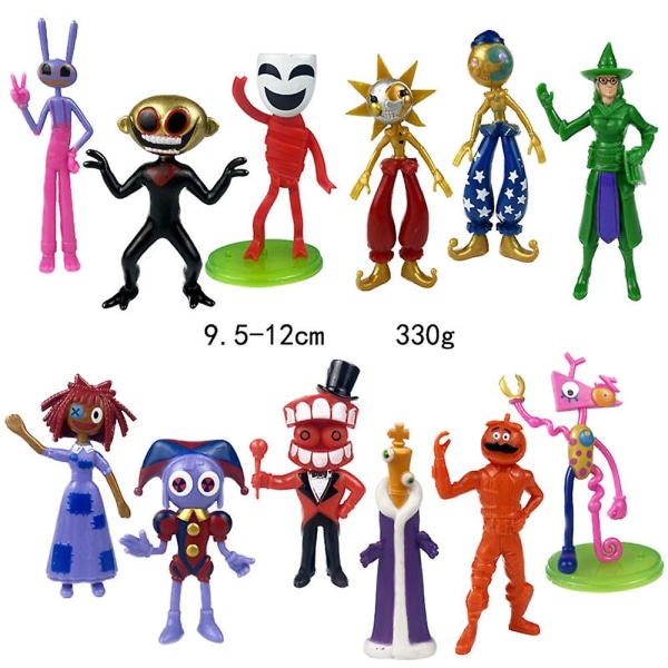 The Amazing Digital Circus Figure Set Toy Jax Pomni Caine Ragatha Figurines Set Home Decoration Gifts F