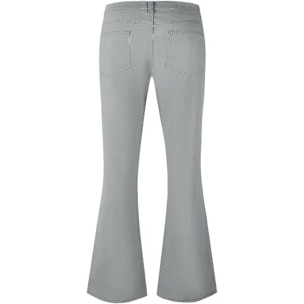 70-luvun discohousut miehille, miesten leveälahkeiset farkut, 60- ja 70-luvun leveälahkeiset, vintage-farkut miehille A005-gray XX-Large