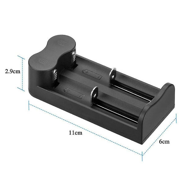 21700 26650 18650 16340 18500 32650 3.7v Ladattava Li-ion-akku Usb 2-paikkainen laturi