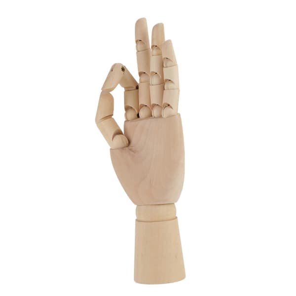 Kvinnlig hand kropp konstnär modell ledad ledad träskulptur skyltdocka trä (#3)