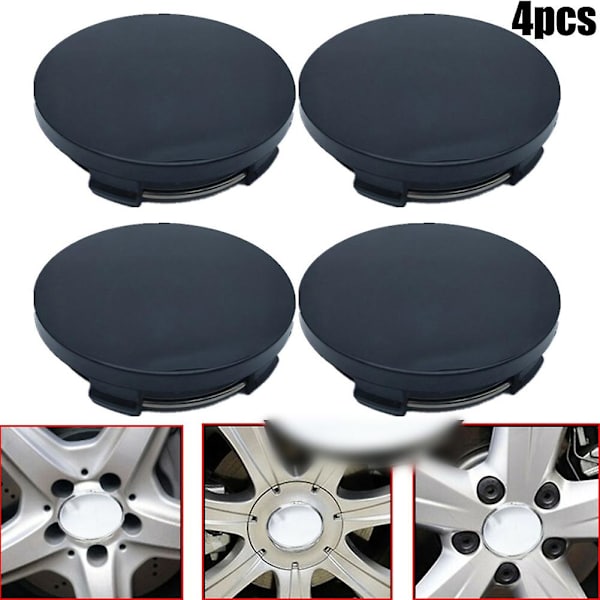 4 st/set 60mm Bilhjul Center Hub Caps Universal Abs Fordon Däck Däckfälg Skydd Dekoration Biltillbehör