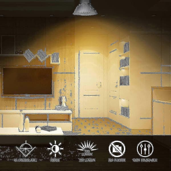 GU10 35W Halogen Spotlightpærer - 5-pakning dimbare reflektorlamper