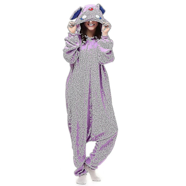 Tecknad Animation Gengar Onesie Pyjamas Förälder-barn Casual Hemmakläder-b purple elf S