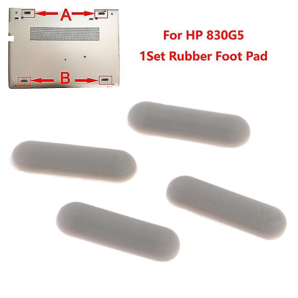 1 sæt bærbar Gummi fodpude til Hp 830 G5 Anti-Slip Pad fødder bundbund 1Pair 2MM and 3MM
