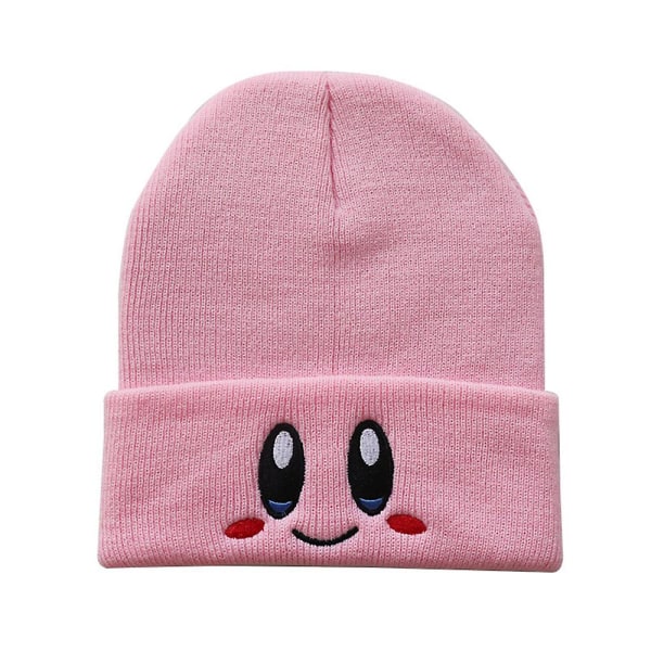 Kids Kirby Beanie Hat Rosa Vinter Høst Utendørs Varm Hat Caps Gaver