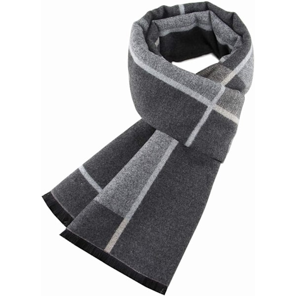 Herr Varm och Mysig Tartan Scarf Mode och Elegant Klassisk Rutig Scarf i Höst Vinter Check Scarf 14