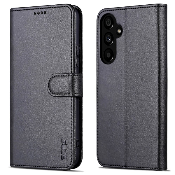 For Samsung Galaxy A55 5G Læder Etui Pung Telefon Cover Magnetisk Lukning Black