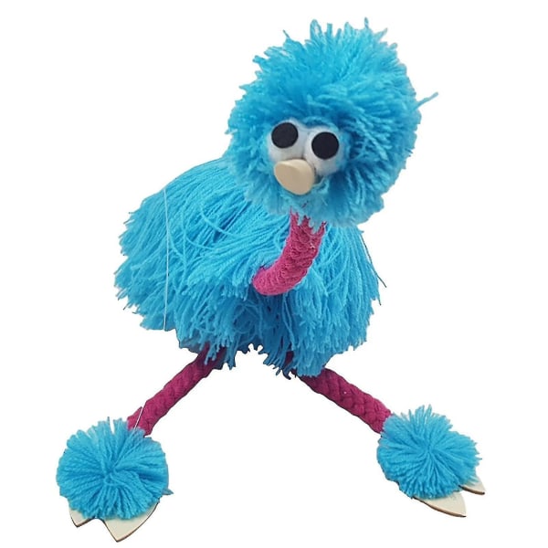 Leker Puppet Struts On Strings,morsom Struts Marionette Puppet Håndlaget struts Marionette Puppets String Doll Blue
