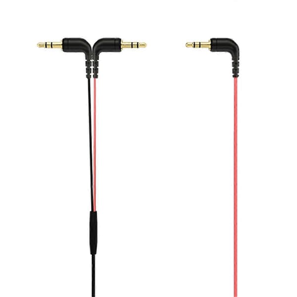 3,5 mm adapterkabel til SC11, et til to forbindelseskabel, splitterkabel, kamera tilbehør med dobbelt interface Black  Red