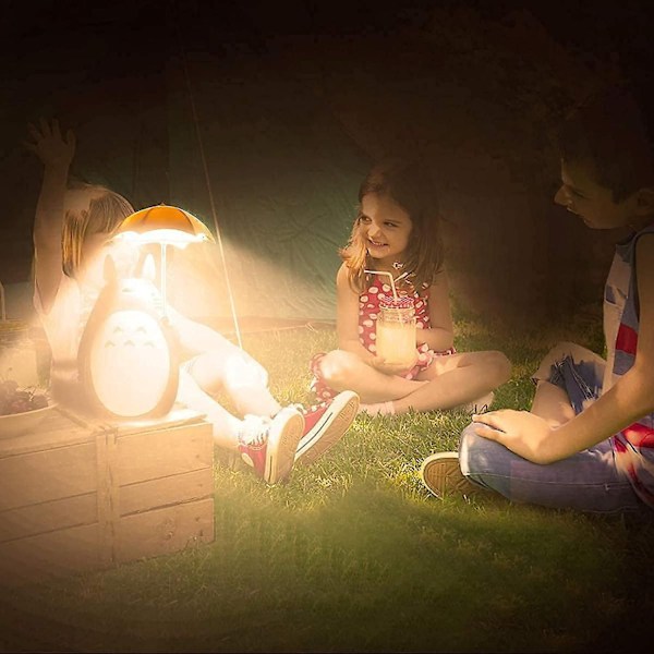 Totoro LED-nattelys til børn, USB-genopladelig læsebordlampe, sød tegneseriefigur, drenge- og pigeværelsesdekoration