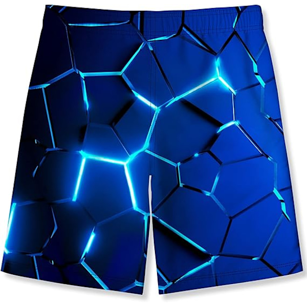 Pojkar 3D-tryckta roliga badbyxor Snabbtorkande strandkläder Sport löpning badshorts