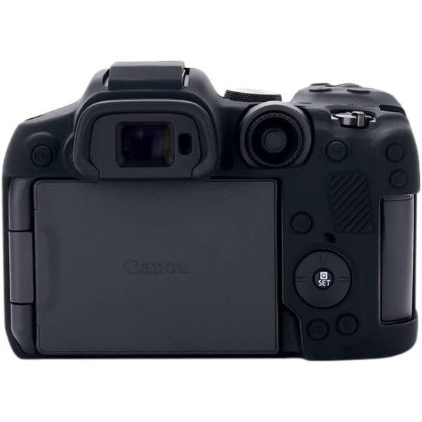 Silikone beskyttende etui til Canon EOS R7 kamera - letvægts blødt gummi let at bære, sort, eos r7 kamera etui