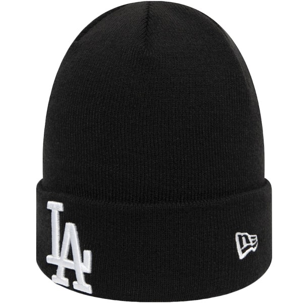 New Era Los Angeles LA Dodgers MLB Baseball Essential strikket lue - Svart Black One Size