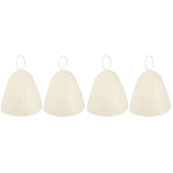 8 st filtbastuhattar tjock bekväm bastuhatt badhatt lätt bastuhatt-yvan 4 pcs