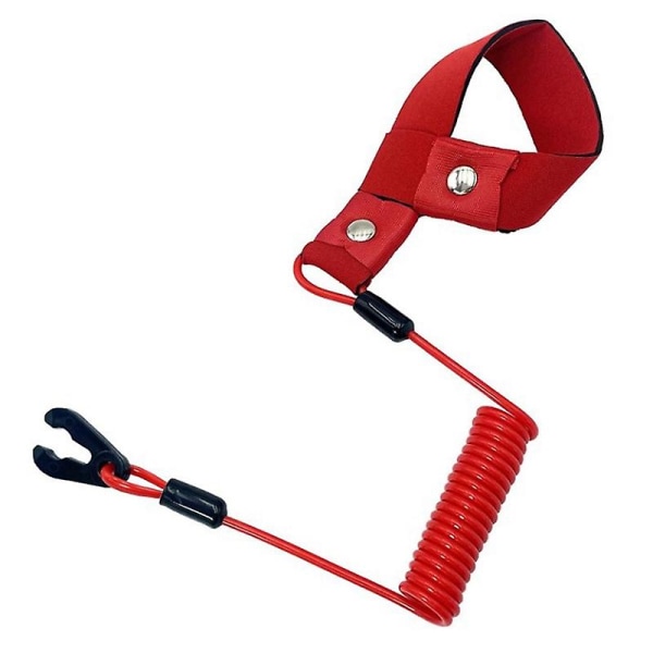 Stop Kill Safety Lanyard Fits Handlebar Switch Key Floating Emergency Flameout Rope For All Jet Ski red