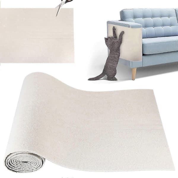 Trimbar selvklæbende sofapuder til katte - Beige 40cm*200cm 26-27