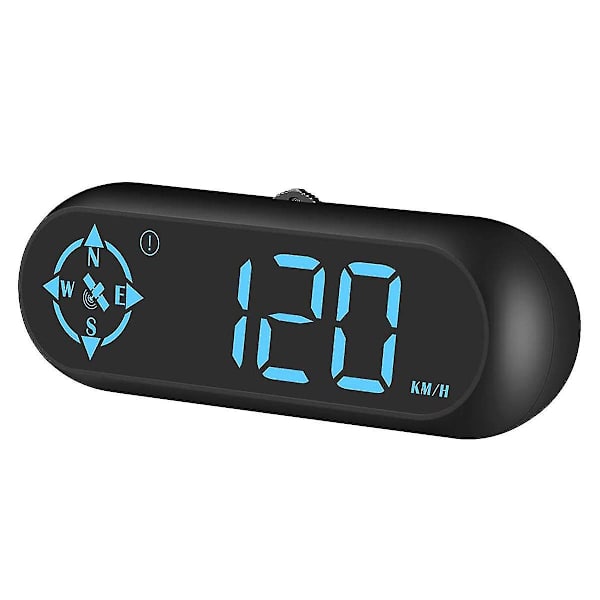 Bestselgende i 2024 Digital Car GPS Speedometer: Car HUD med hastighet, kompass kjøreretning, tretthetskjøringspåminnelse