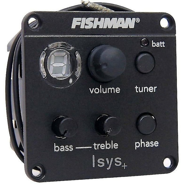 Fishman Eq Stämapparat Piezo Mic Presys Blend Akustisk Gitarr Pickup Förförstärkare