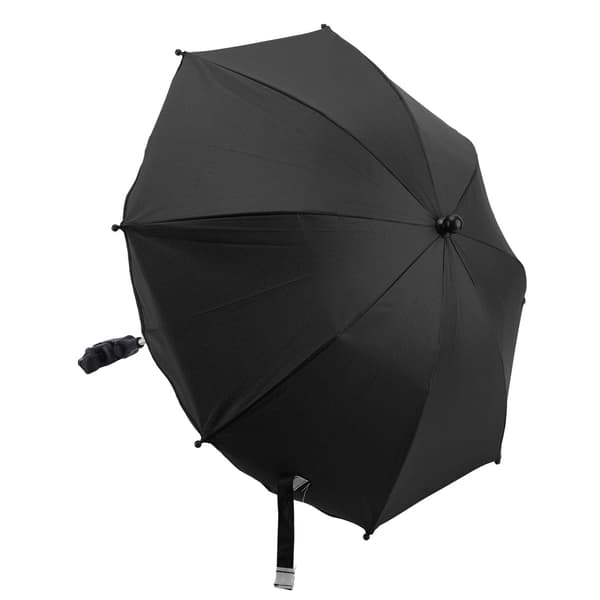 14 inch Universal Stroller Umbrella with UV Protection Adjustable Stroller Parasol Black (Silver Glue)