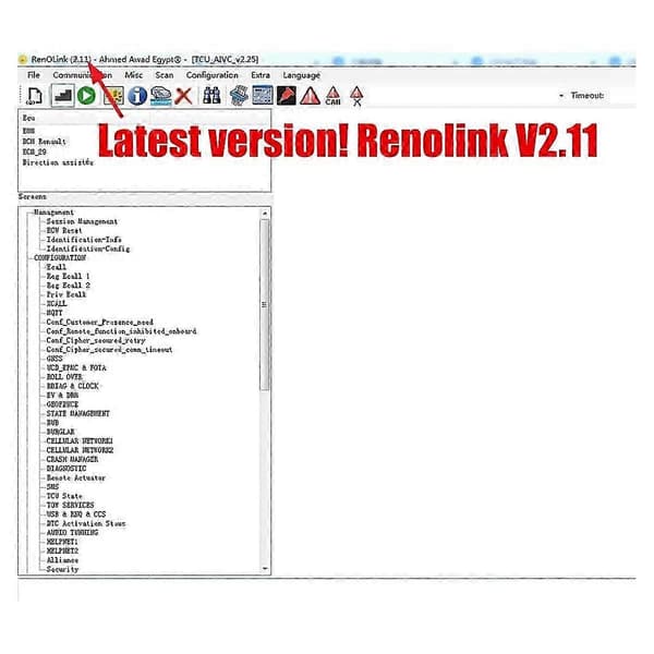 2026 Egnet til Renolink V2.11 OBD2 ECU-programmør til / Nøglekodning / Link USB-diagnosekabel