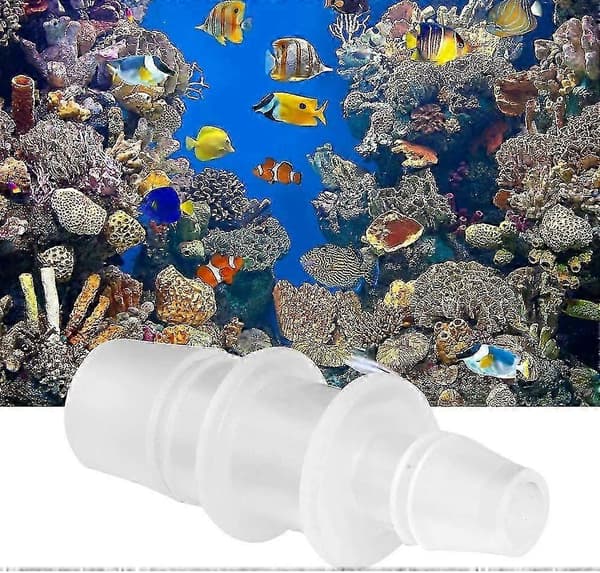 3 stk. akvariumslangeadapter, akvarierørforbinder, luftpumpe tilbehør til 12mm/20mm rør
