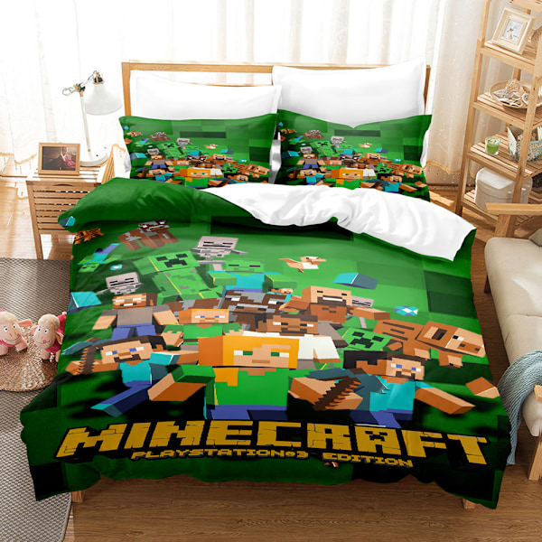 My World 3D digitaltryck tredelad set täcke överkast lakan örngott sängkläder