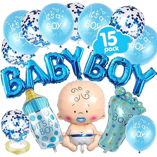 Boy - Blue Gender Display Baby Shower Decoration Girl Balloo