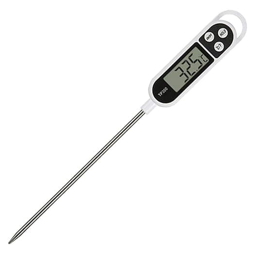 Matlagningstermometer, digital köttermometer med snabbavläsning, lång sond, automatisk avstängning för BBQ, kött, socker