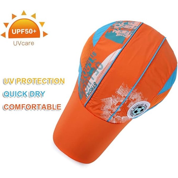 Hurtigtørkende Baseballcaps for barn 3-8 år Jenter Gutter Sommer Mesh Kule Hette Anti UV Solbeskyttelse Hette Justerbar Peaked Snapback Cap