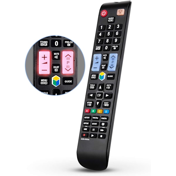 Yleiskaukosäädin kaikille Samsung TV -älytelevisioille, Samsungin älytelevisioille, kaikille Samsungin LCD LED QLED SUHD UHD HDTV Curved Plasma 4K 3D -älytelevisioille