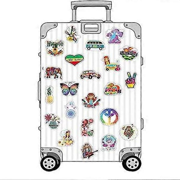 Hippie Sticker Pack med 100 ark Hippie Stickers för resväskor