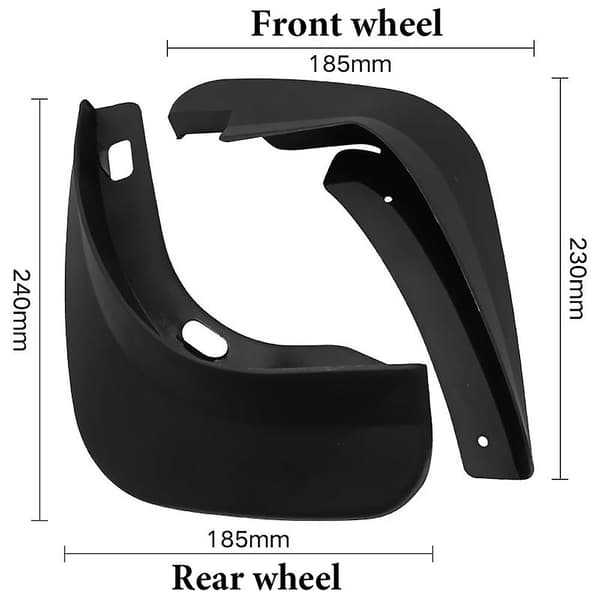 4 stk. Mud Flaps til Ford S-max 2006-2015 Mudflaps Stænkskærme Mudguards 2007 2008 2009 2010 2011 2012 2013 2014