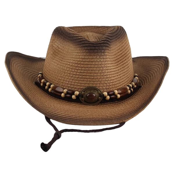 Western Cowboyhat, Strandhat, Solhat til Udendørsbrug Khaki