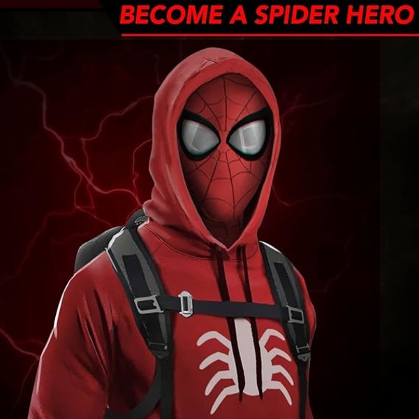 Spider Man Mask för barn och vuxna | Superhjältedräkt | Premium kvalitet | Serier | Cosplay | Halloween