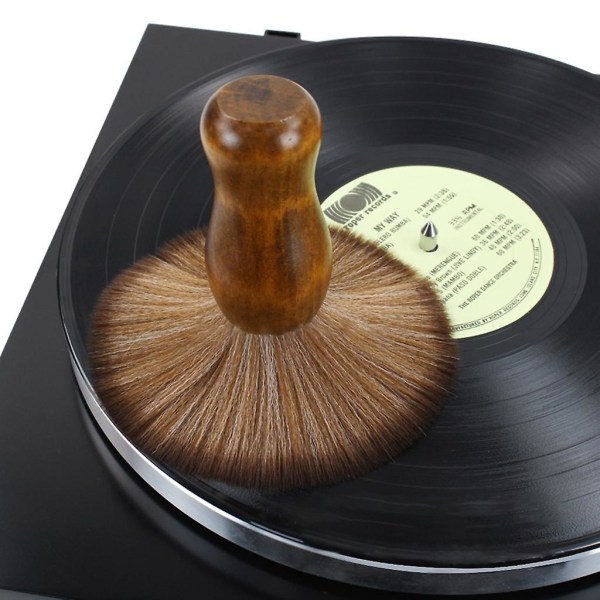Antistatisk Record Dust Remover For Lp Vinyl Album Duster Brush Cleaner