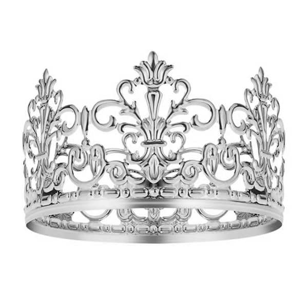 Kakkupäällinen Realistisen näköinen ruosteenkestävä metallinen kruunukakkupäällinen Royal -teemalla baby shower koristelu kotiin Golden L