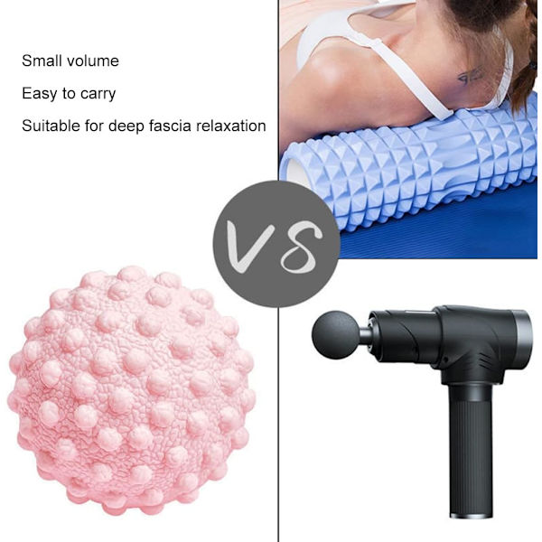 Piggete massasjeball, sportsmassasjeballer, myofascial massasjeballer, 2-pak massasjeball, fotmassasjeball, muskelmassasjeballer