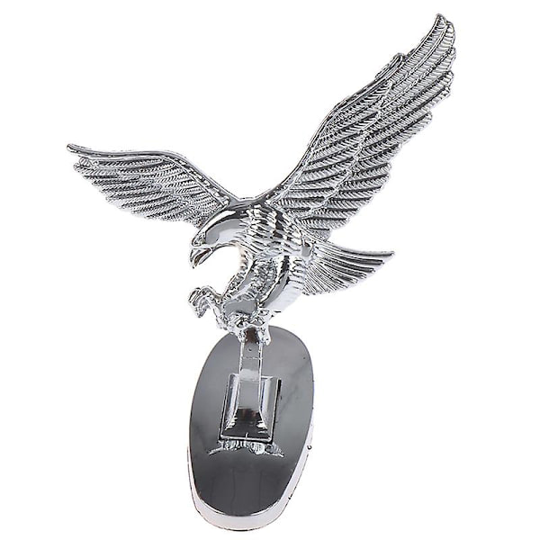 Bil Front Cover Chrome Hætte Ornament Badge 3d Emblem Angel Eagle Til Auto Bil Shytmv One Size