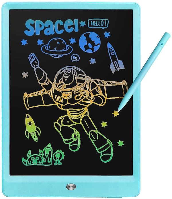 Tegne LCD skrivetablet Sletbar Doodle Board til børn Blue