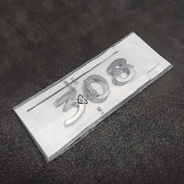 3D Abs Auton Takaluukun Tarra Embleemi Merkki Tarra Peugeot 206 207 301 307 308 408 508 2008 3008 4008 5008 Tarvikkeet Black 206