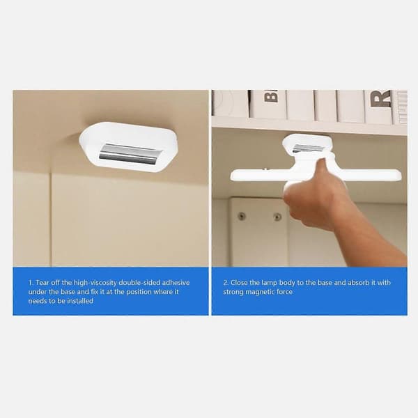 Magnetisk leselampe for studenter, øyebeskyttelse, USB-oppladbar