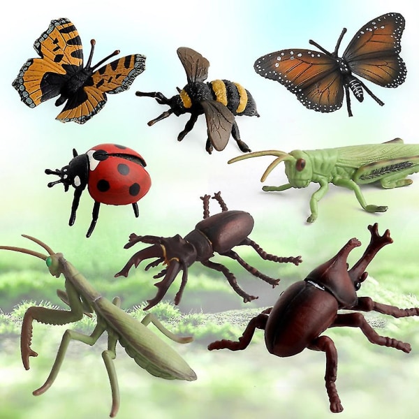 Pvc Insekt Bug Animal Educatal Barn rollspel leksak