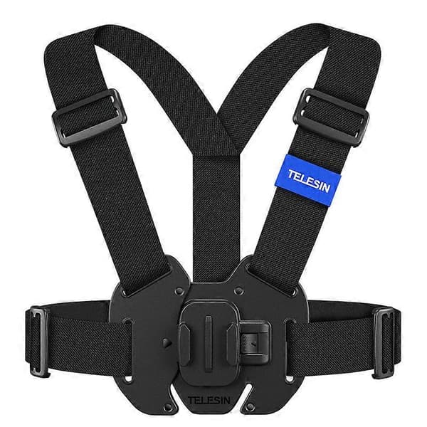 TELESIN Brystrem Vestmontering til GoPro 11 Hero 11 10 9 8 7