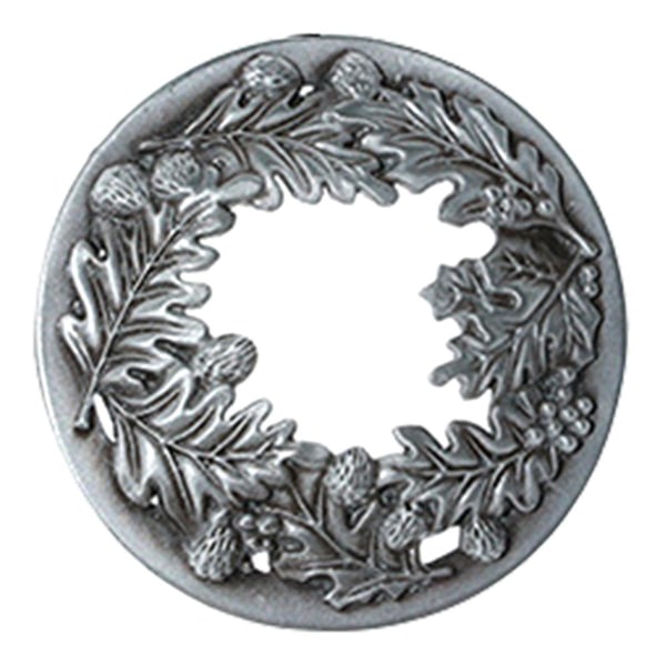 Låg til duftlys, duftlysbetræk, duftlysgaver til kvinder, hjælper glaslys med at smelte jævnt, blad 8,8 cm sølv Antique Silver