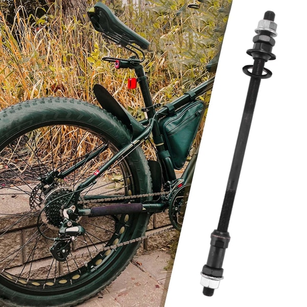 Förlängd 240mm Mountainbike Snöcykel Cykelnav Bakaxel Ombyggd Solid Axel Bakaxel Cykel