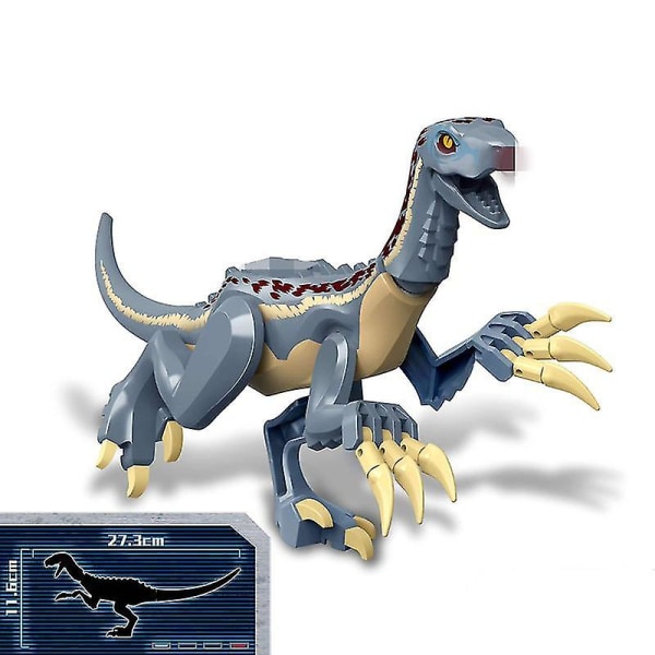 1 stk Jurassic Big Size Dinosaur byggeklodser T-rex Quetzalcoatlus Baryonyx Action Figurer Børn Legetøj Gaver Gaver Therizinosaurus