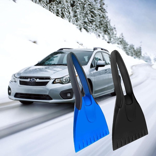 2st vindruta isskrapa för bil, snö och isskrapa för bil vindruta, fönsterskrapa för att ta bort snöfrost is, bilisskrapa Blue black