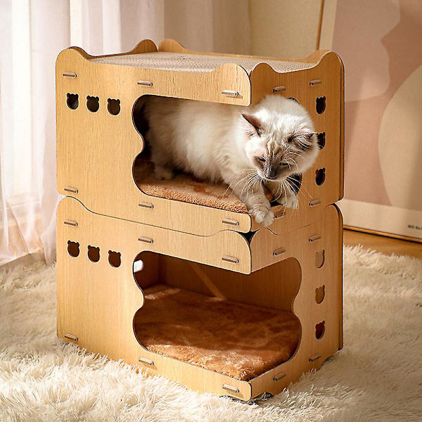 Wood Cat House Cat Nest Cat Catch Board A