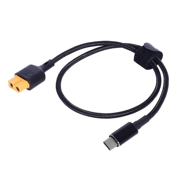 USB C til XT60-adapterkabel XT60 hunn til USB C-adapter 100W 5A ladekabel Hurtigladekabel for dronetilbehør 1m