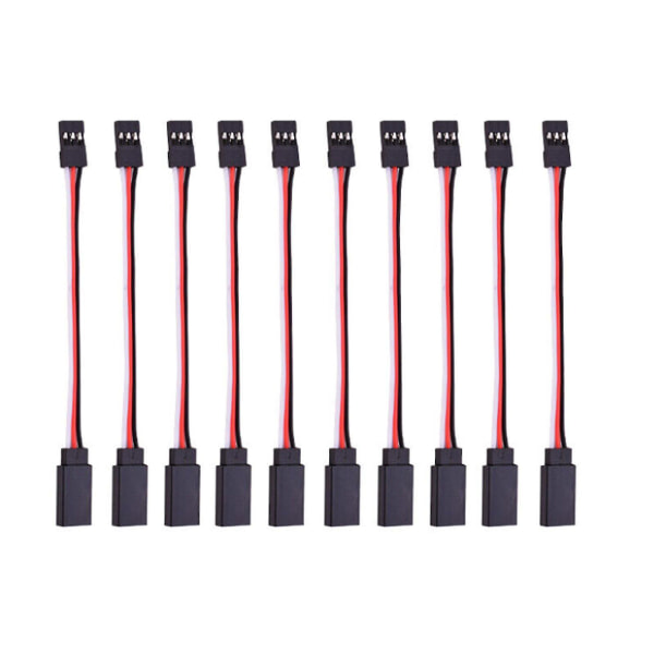 10 stk Servo Extens Wire Cable 3 Pin Til Fe 150mm For Futaba Rc Fk